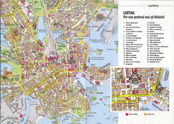 Cartina di Helsinki