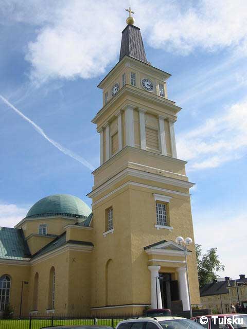 La chiesa di Oulu (di religione Luterano-Protestante) in Kirkkokatu