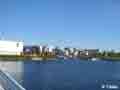 Il porto di Oulu visto dal ponte che da Pikisaari porta alla biblioteca (Pikisaarensilta)